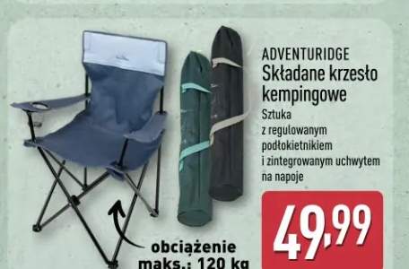 Składane krzesło kempingowe Adventuridge