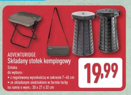 Składany stołek kempingowy Adventuridge