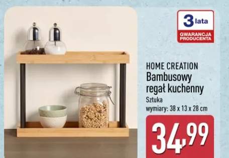 Bambusowy regał kuchenny Home Creation 38x13x28cm