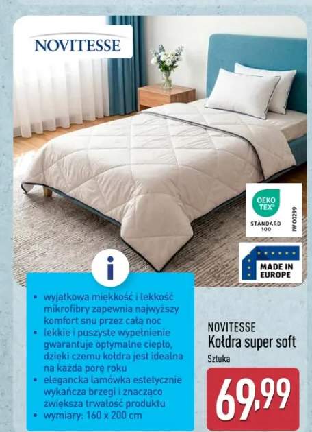 Kołdra super soft Novitesse 160x200cm