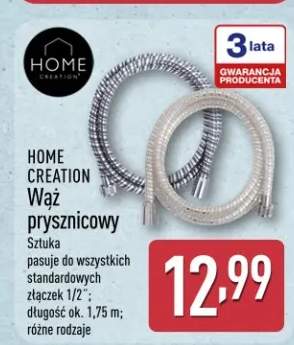 Wąż prysznicowy Home Creation 1/2" długość 1,75m