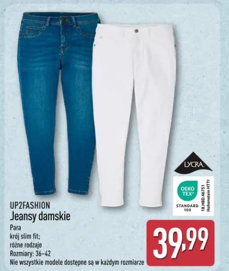 Jeansy damskie UP2Fashion krój slim fit Rozmiary 36-42