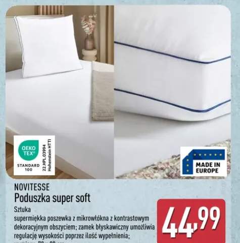 Poduszka super soft Novitesse 70x80cm
