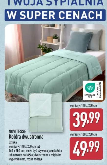 Kołdra dwustronna Novitesse 160x200cm