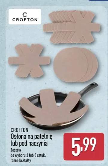 Osłona na patelnię lub pod naczynia Crofton