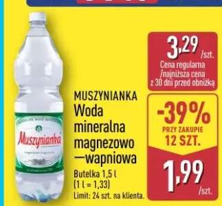 Woda mineralna magnezowo-wapniowa Muszynianka