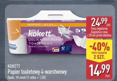 Papier toaletowy 4-warstwowy Kokett