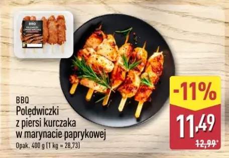 Polędwiczki z piersi kurczaka w marynacie paprykowej BBQ