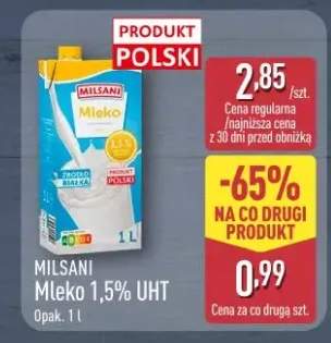 Mleko 1,5% UHT Milsani