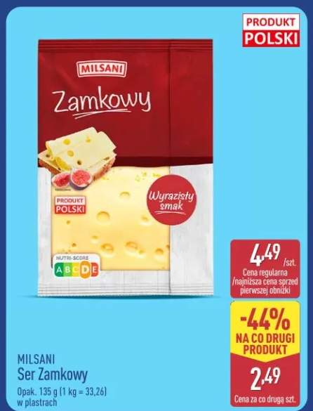 Ser Zamkowy w plastrach Milsani