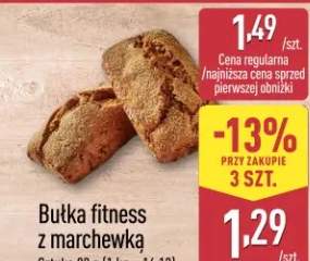 Bułka fitness z marchewką