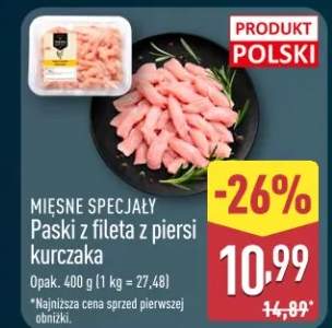 Paski z fileta z piersi kurczaka Mięsne Specjały