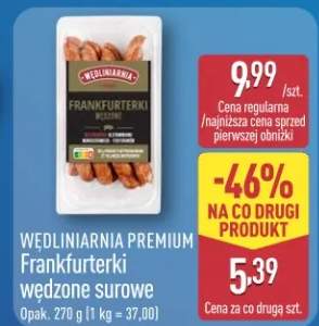 Frankfurterki wędzone surowe Wędliniarnia Premium