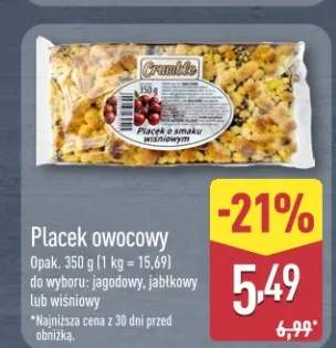 Placek owocowy Crumble jagodowy