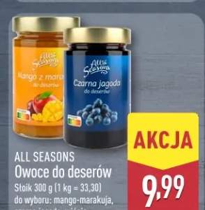 Owoce do deserów mango-marakuja All Seasons