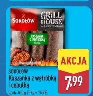 Kaszanka Sokołów z wątróbką i cebulką Grill House