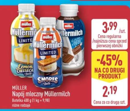 Napój mleczny Müllermilch Lemon Cheesecake Limited Müller