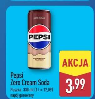 Napój gazowany Pepsi Zero Cream Soda