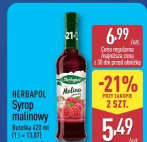 Syrop malinowy Herbapol Malina