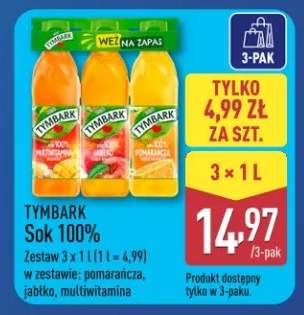 Sok 100% multiwitamina Tymbark