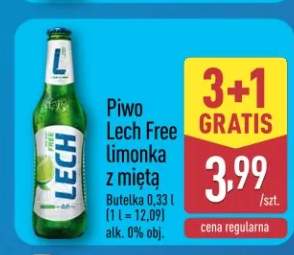 Piwo bezalkoholowe Lech Free limonka z miętą
