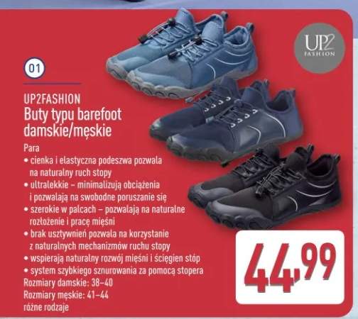Buty typu barefoot damskie Up2Fashion
