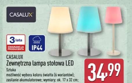 Zewnętrzna lampa stołowa LED Casalux IP44 17x32cm