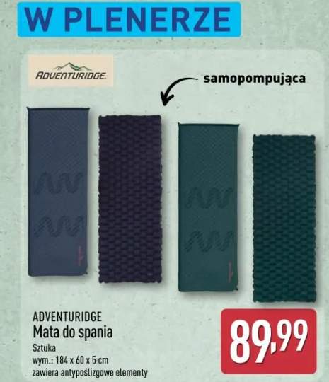 Mata do spania samopompująca Adventuridge 184x60x5cm