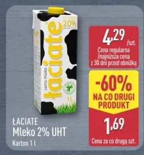 Mleko 2% UHT Łaciate