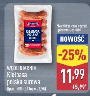 Kiełbasa polska surowa Wędliniarnia