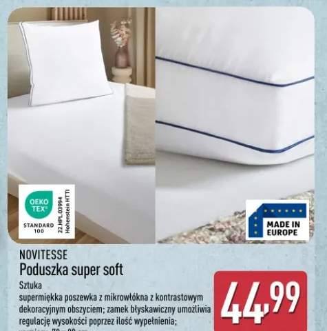 Poduszka super soft Novitesse 70x80cm