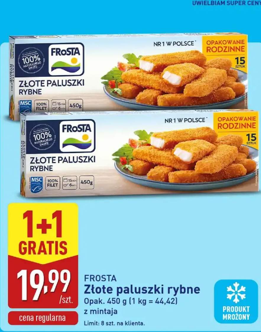 Złote paluszki rybne FroSta z mintaja