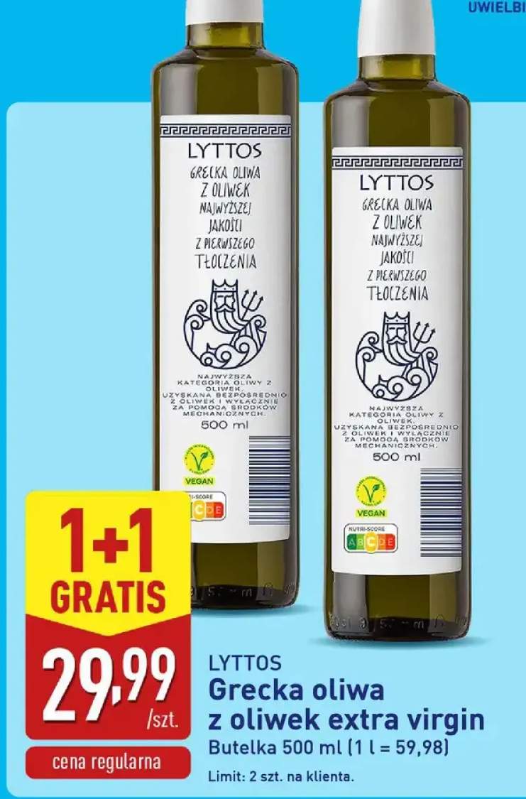 Oliwa z oliwek extra virgin Lyttos grecka