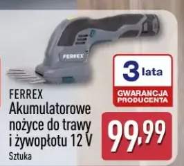Akumulatorowe nożyce do trawy i żywopłotu Ferrex 12V