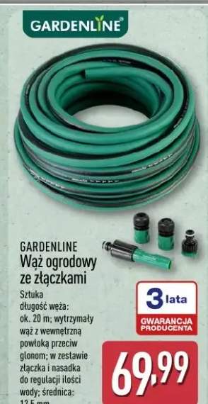 Wąż ogrodowy ze złączkami Gardenline
