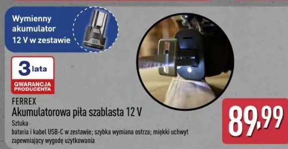 Akumulatorowa piła szablasta Ferrex 12V