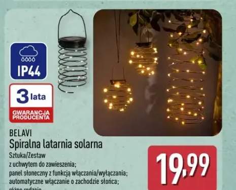 Spiralna latarnia solarna Belavi