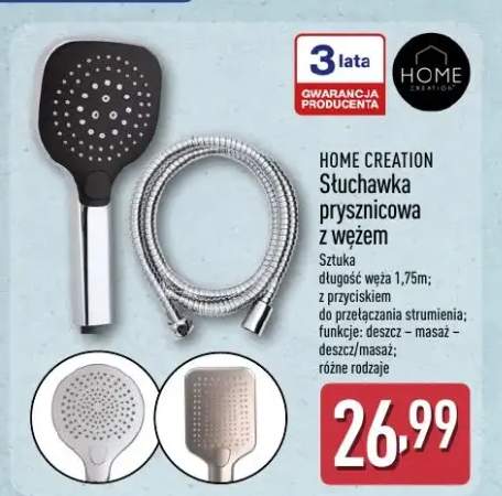 Słuchawka prysznicowa z wężem Home Creation