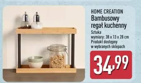 Bambusowy regał kuchenny Home Creation 38x13x28cm