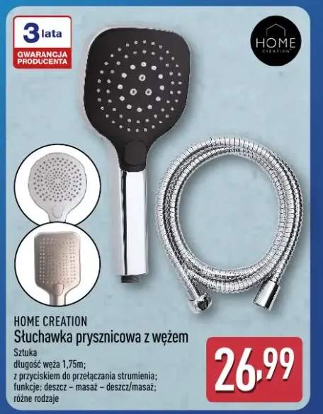 Słuchawka prysznicowa z wężem Home Creation