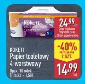Papier toaletowy 4-warstwowy Kokett