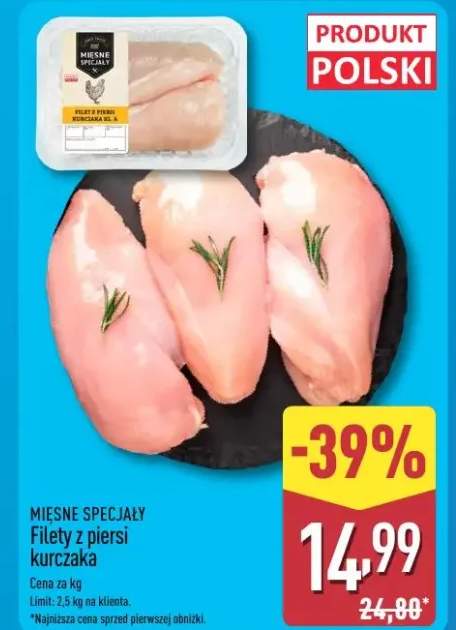 Filety z piersi kurczaka Mięsne Specjały