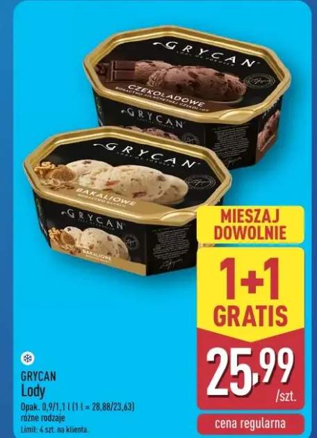 Lody bakaliowe Grycan