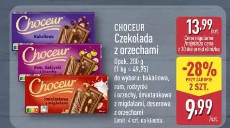 Czekolada z orzechami Choceur deserowa z orzechami