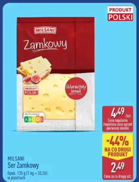 Ser Zamkowy w plastrach Milsani