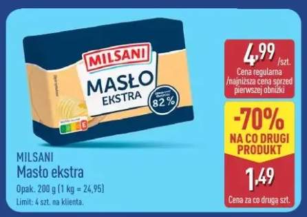 Masło ekstra Milsani
