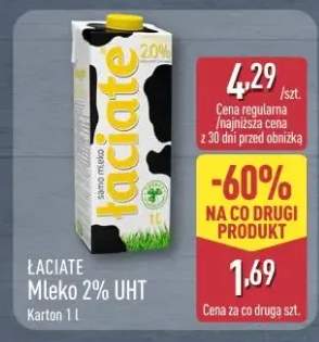 Mleko 2% UHT Łaciate
