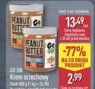 Krem orzechowy crunchy Go On