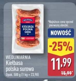 Kiełbasa polska surowa Wędliniarnia