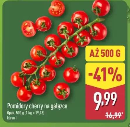 Pomidory cherry na gałązce klasa I